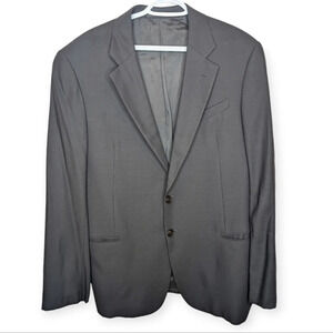 Armani Collezioni Men's 44 Regular Black  Two Button Front Dress Suit Jacket